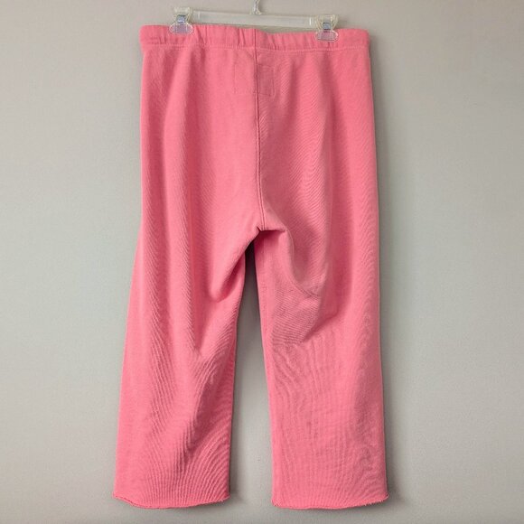 Frank & Eileen Catherine Cropped Sweatpants Wild Strawberry Womens M Cotton Pink - Picture 4 of 7